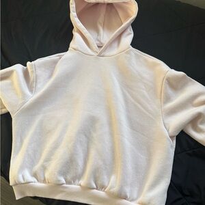 SHEIN Light Pink Hoodie Sweater